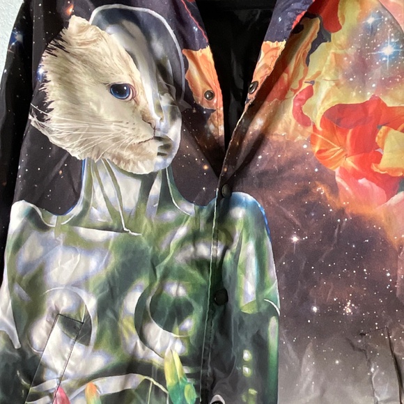 RIPNDIP Men’s Graphic Galactica Coach Jacket Size S - Picture 2 of 3